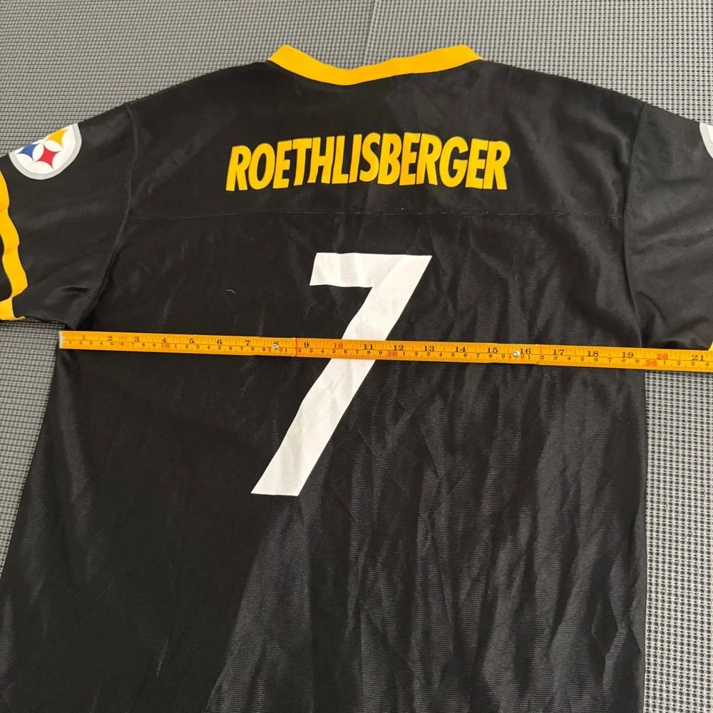 NFL Pittsburgh Steelers Ben Roethlisberger 7 Jersey Youth XL 18-20 Black Yellow
